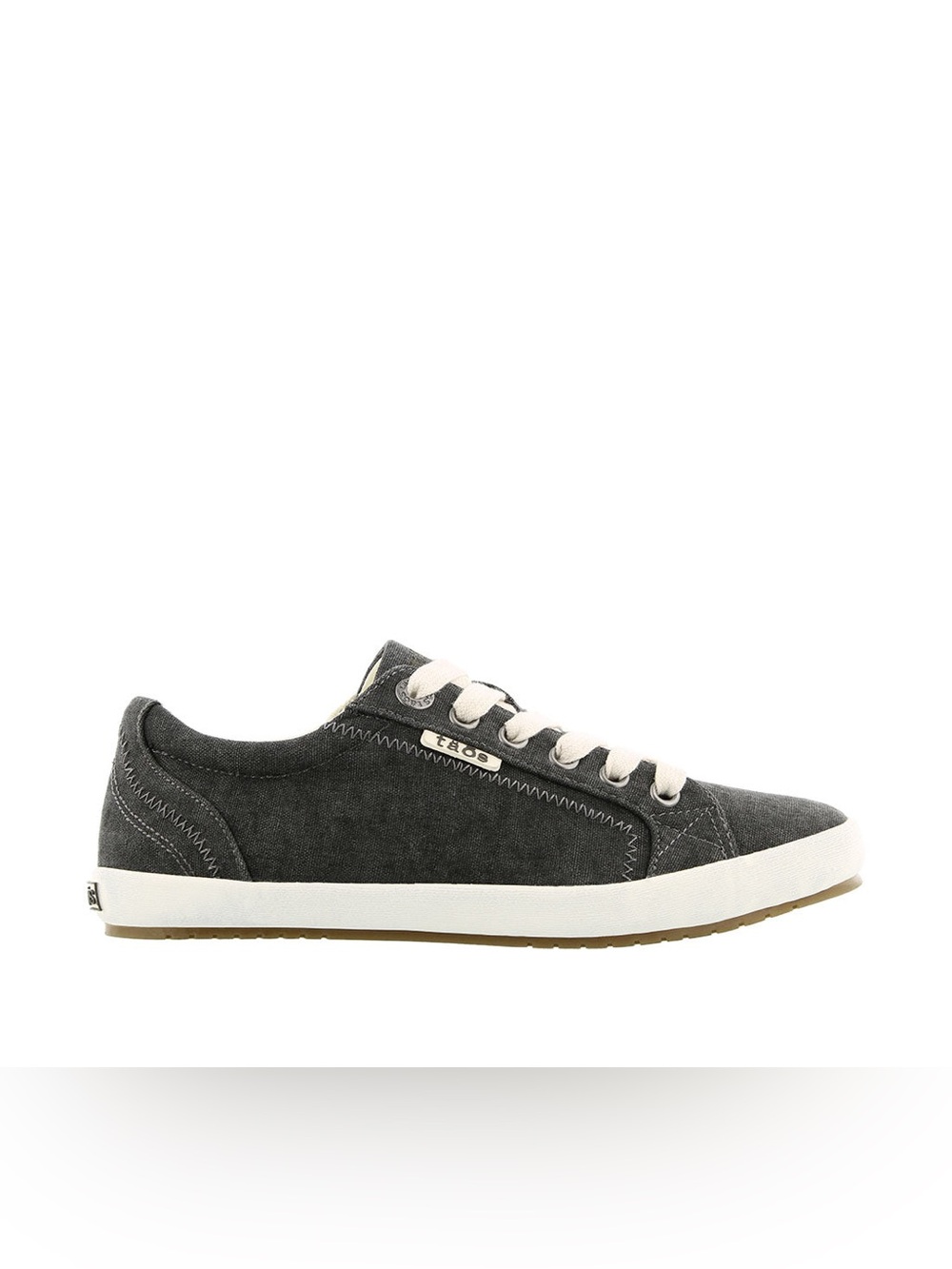 Women's Charcoal Suede Low-Top Sneaker - Casual Lace-Up